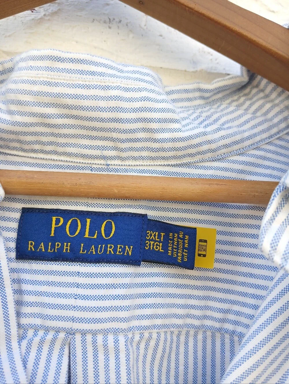 Polo Ralph Lauren Striped Oxford Shirt Blue 3XLT